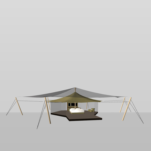 3D rendered tent
